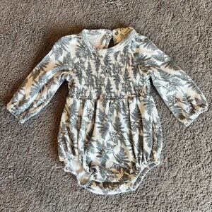 Kate Quinn Floral Long Sleeve Baby Romper